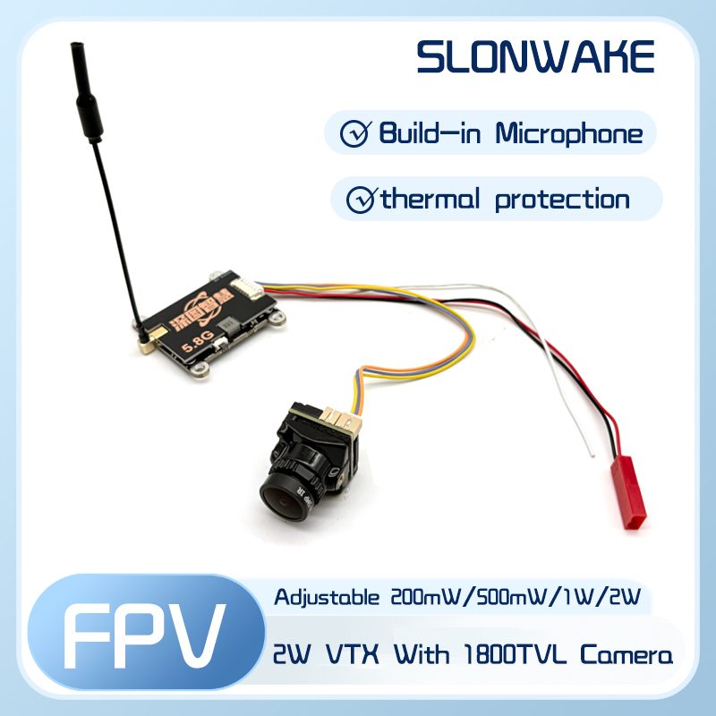 Fpv Camera - SLONWAKE 5.8G 56CH 2W verici VTX,