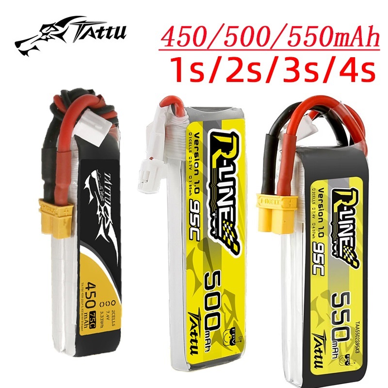 Lipo Battery 4S - 3 adet yeni TATTU 450/500/550mAh 75/95C