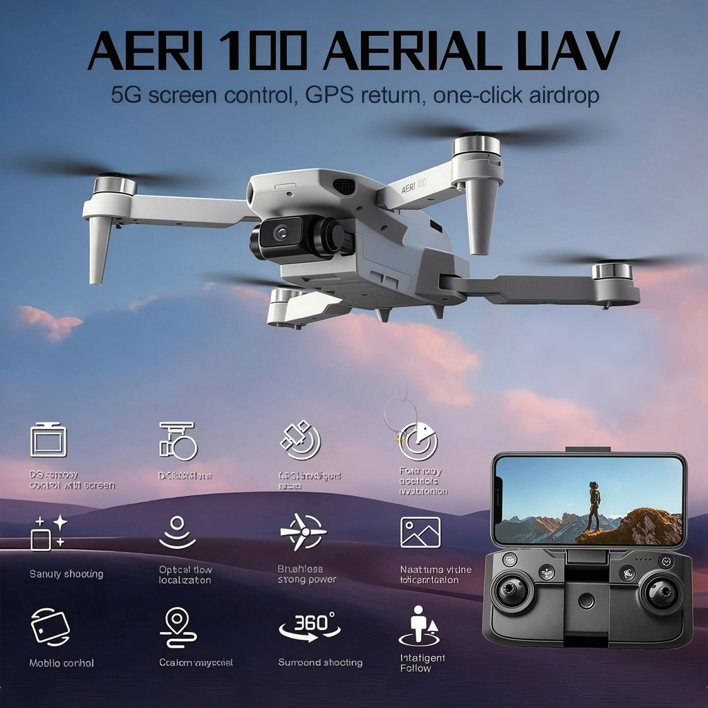 Propeller Guard - YENİ Aeri100 Mini Drone 8K HD