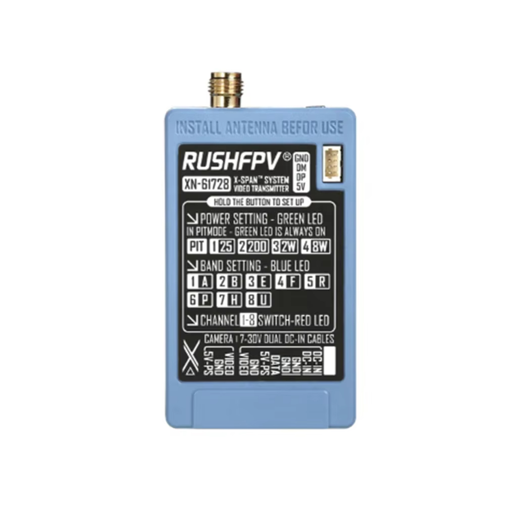 RUSHFPV 6.1‑7.2G 8W X61728 VTX - Rc Transmitter incelemesi ve fiyatı