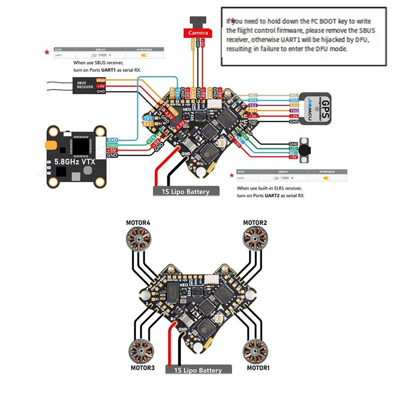 FBIL-F435 NEO 1S AIO Uçuş Kont - 4 In 1 Esc incelemesi ve fiyatı