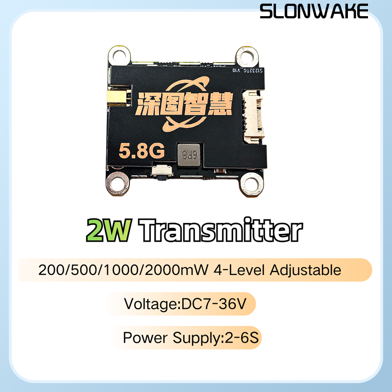 SLONWAKE 5.8G 56CH 2W verici V - Fpv Camera incelemesi ve fiyatı