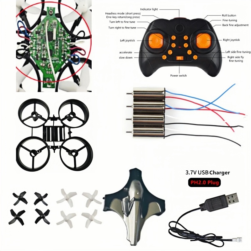 Komple DIY Drone Kiti 2.4G 6 E - Brushed Drone Motor incelemesi ve fiyatı