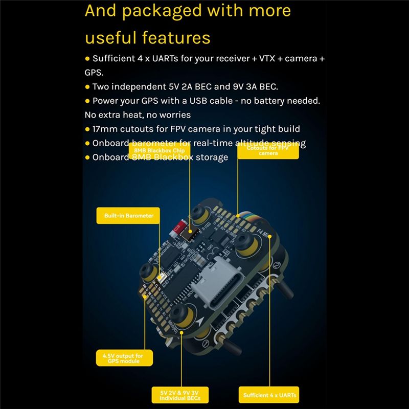 Speedybee F405 Mini Stack BLS  - 4 In 1 Esc incelemesi ve fiyatı