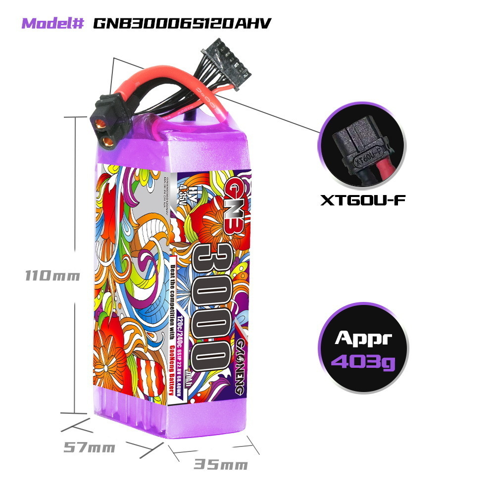GNB Lipo Pil 6S 22.8V 3000mAh  - Lipo Battery 6S incelemesi ve fiyatı